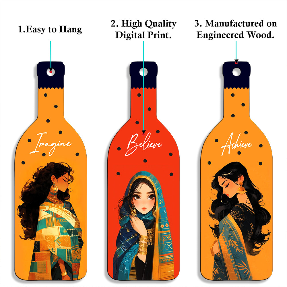 Bottle Shape Wall Hanging