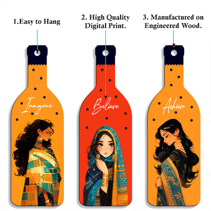 Bottle Shape Wall Hanging
