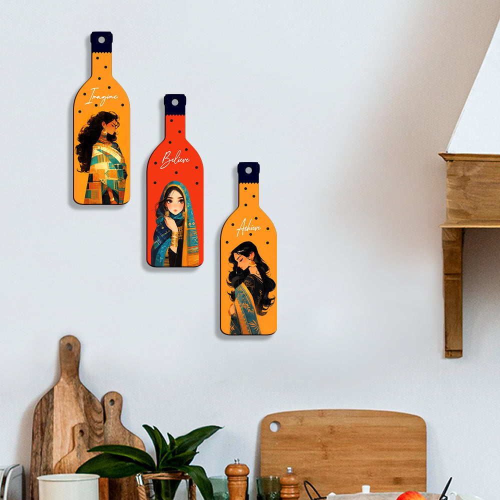 Bottle Shape Wall Hanging