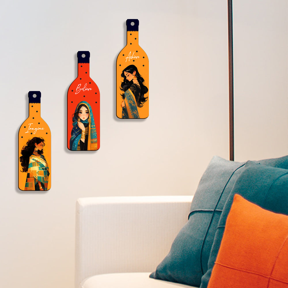 Bottle Shape Wall Hanging