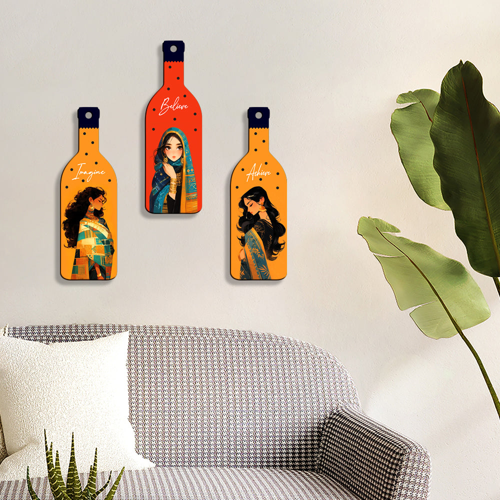 Bottle Shape Wall Hanging