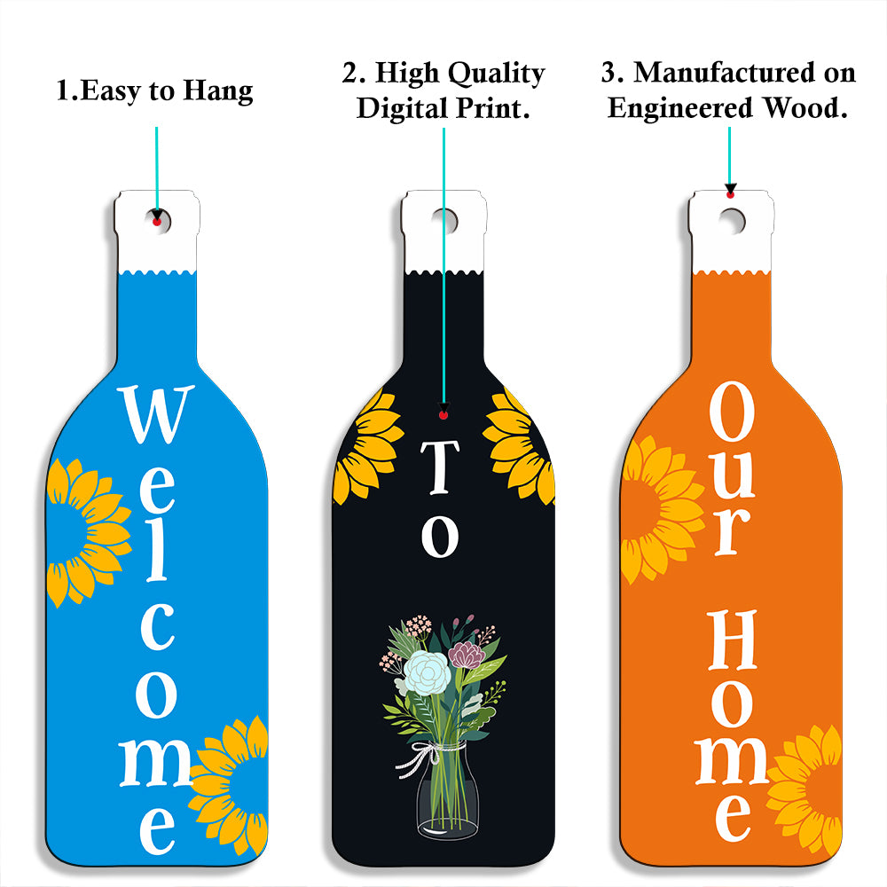 Bottle Shape Wall Hanging