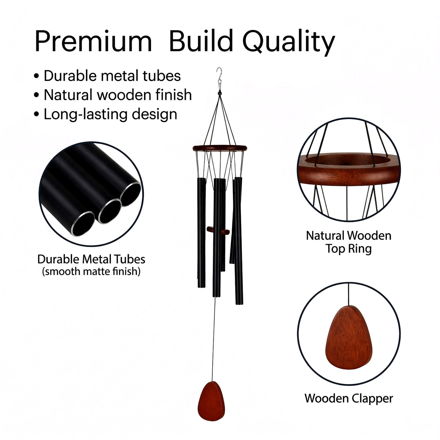 Wind-Chime-KS0502-Black