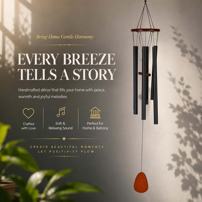 Metal Wind Chime (5-Tube, 95 cm) for Home, Balcony & Garden
