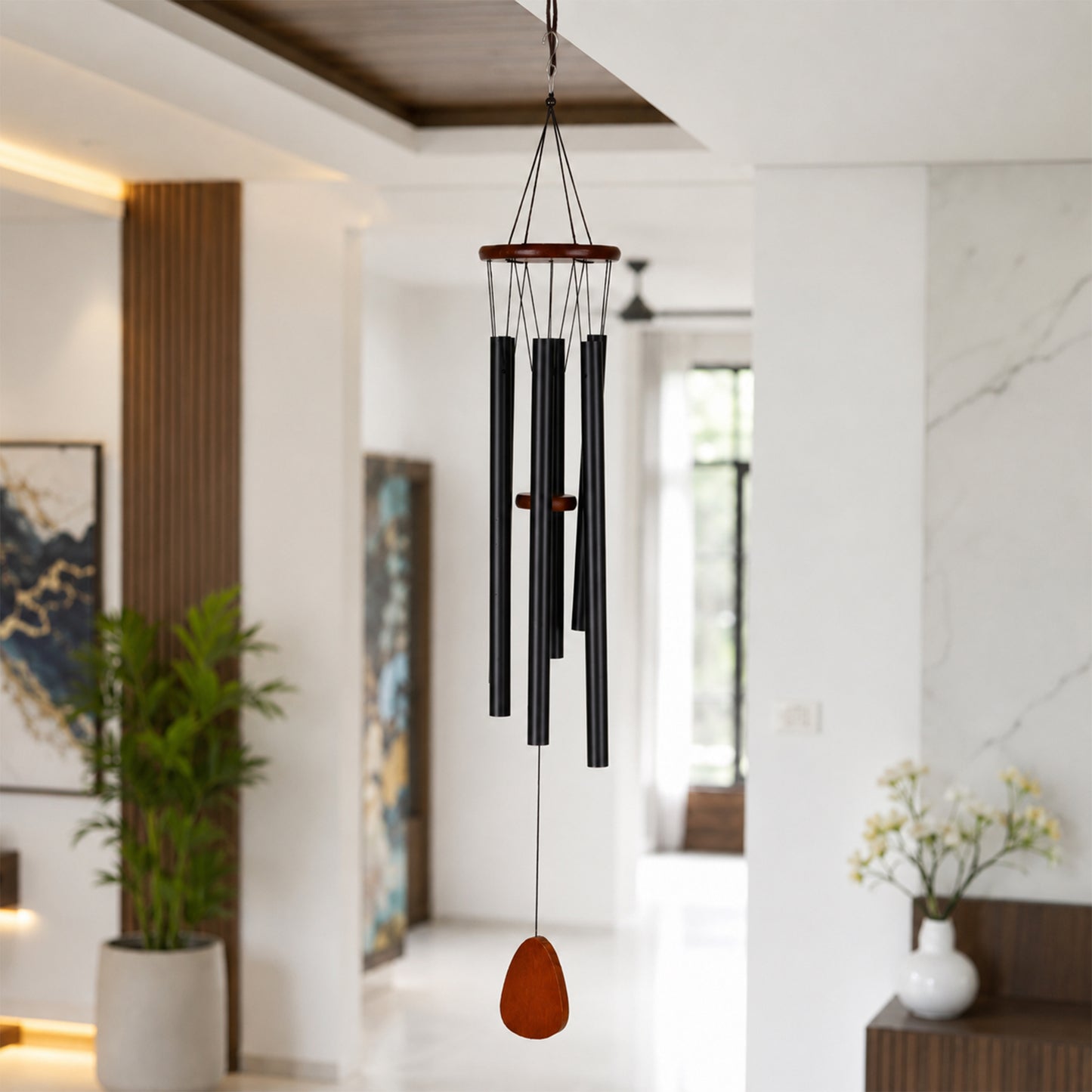 Metal Wind Chime (5-Tube, 95 cm) for Home, Balcony & Garden