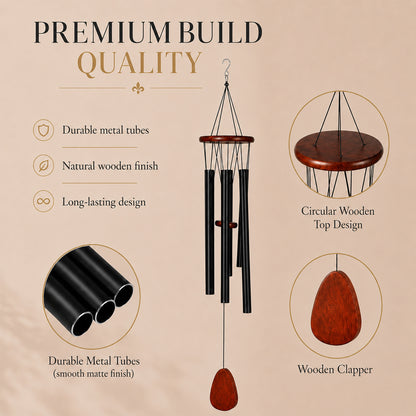 Metal Wind Chime (5-Tube, 95 cm) for Home, Balcony & Garden