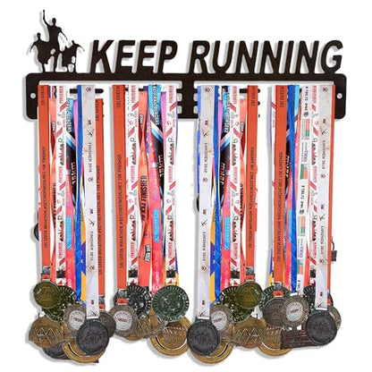 Keep Runing Brown Medal Holder