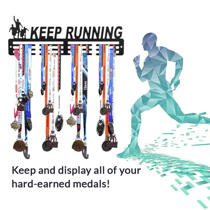 Keep Runing Medal Holder