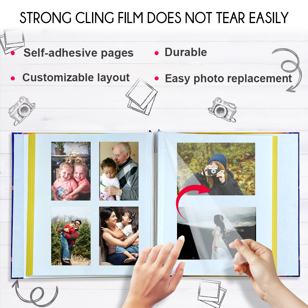 A Look Back Auto Stick Photo Album