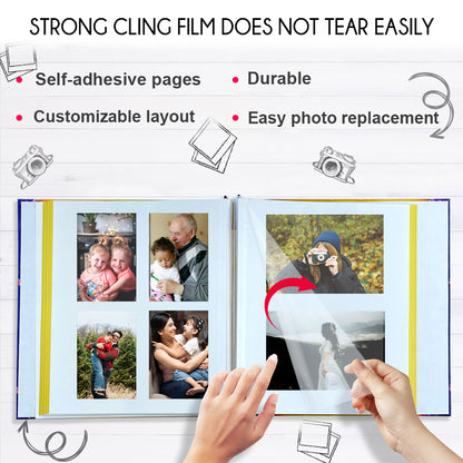 A Look Back Auto Stick Photo Album