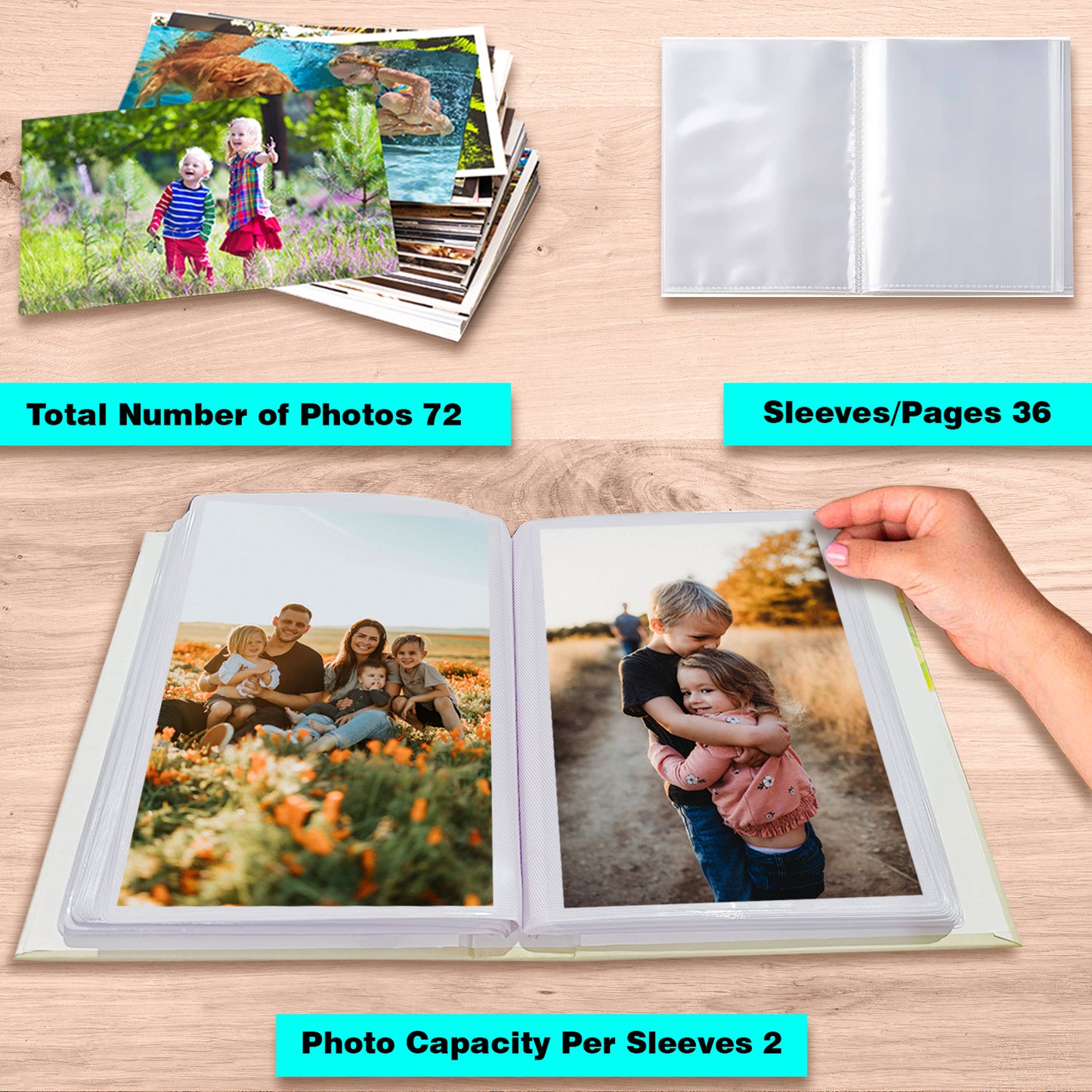 Capture Photo Album 5X7 Size Holds 72 Photos