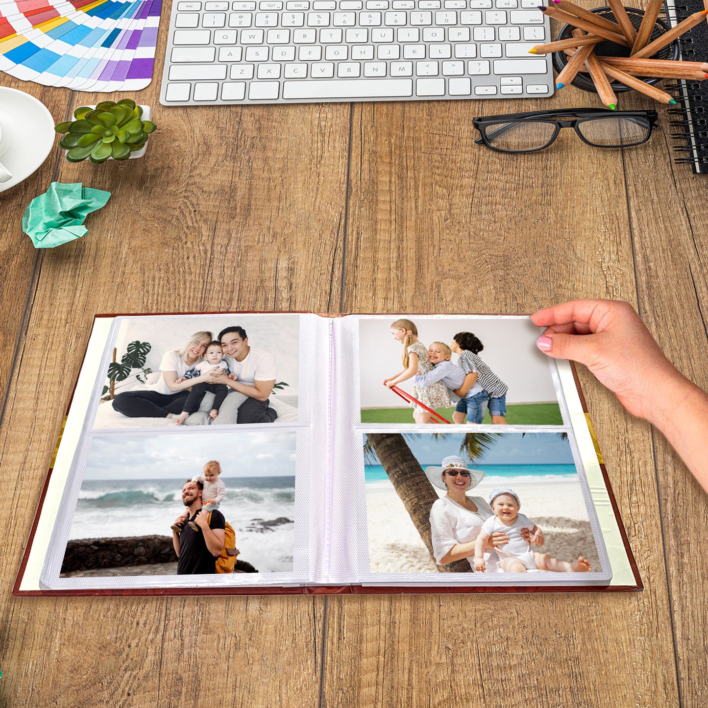 Green Dream Memories Photo Album 4X6 Size Holds 104 Photos