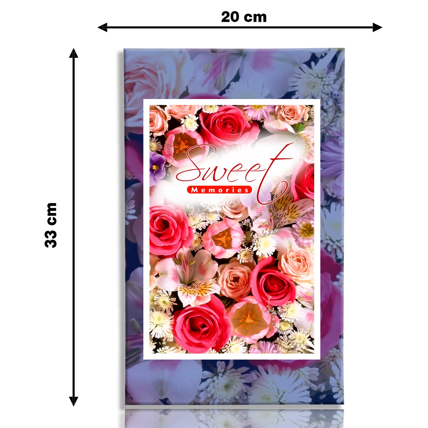 Mixed Roses Photo Album 4X6 Size Holds 204 Photos