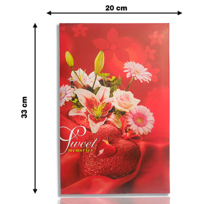 Sweet Heart Photo Album 4X6 Size Holds 204 Heart